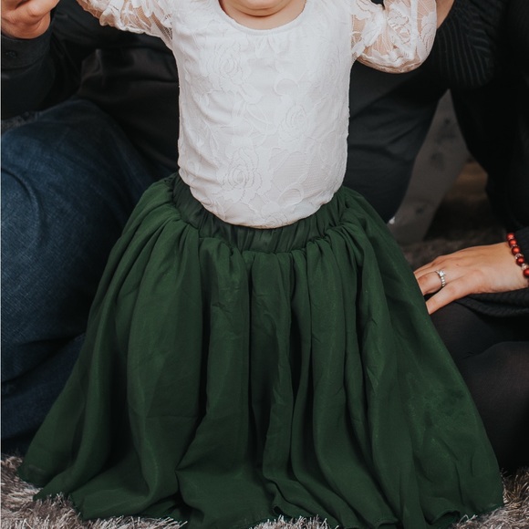 Bailey’s Blossom Holiday/Christmas Skirt & Leotard Set/Outfit — 6-9 Mo - Picture 13 of 13